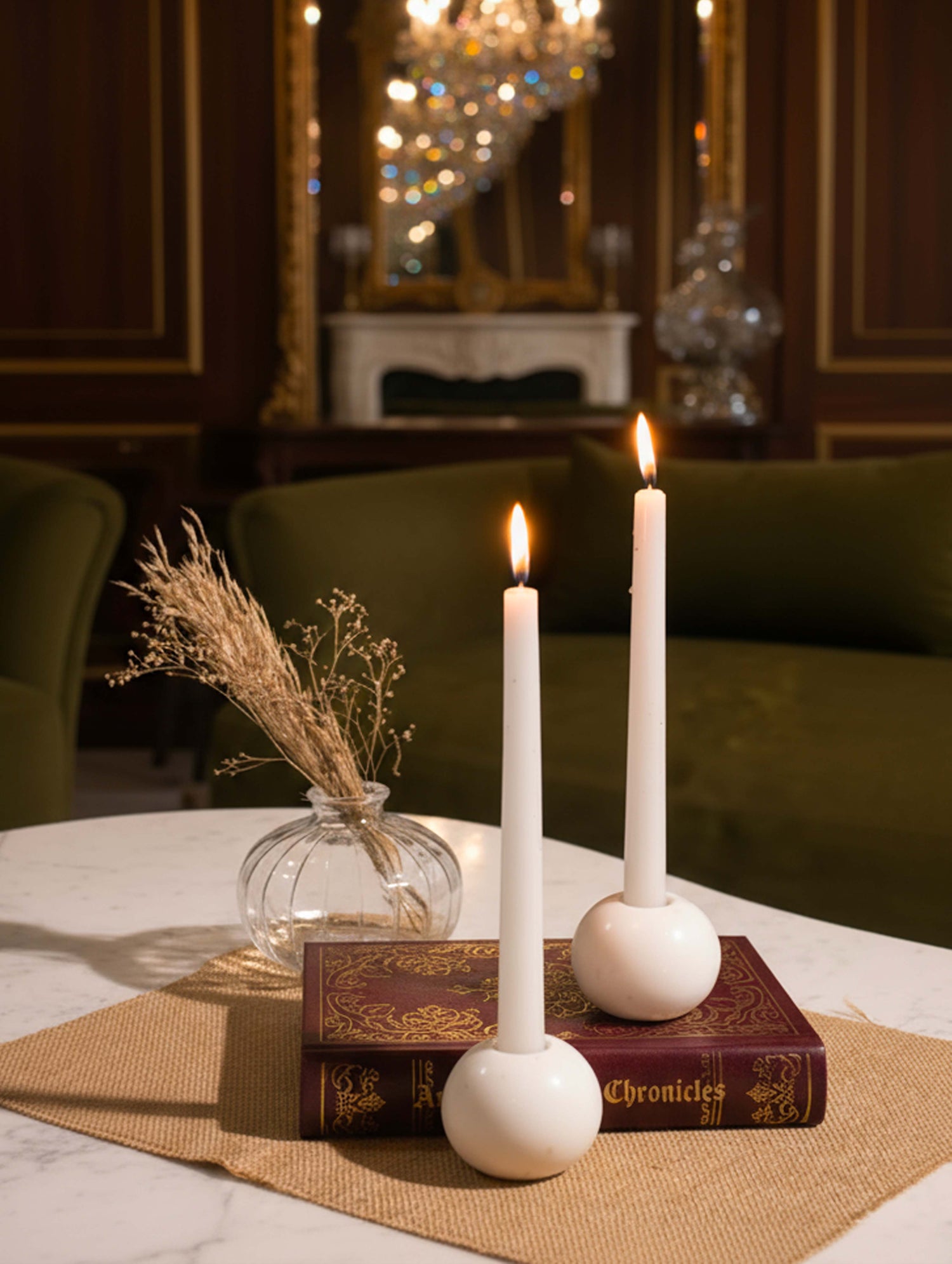 Orb Marble Candle Stand