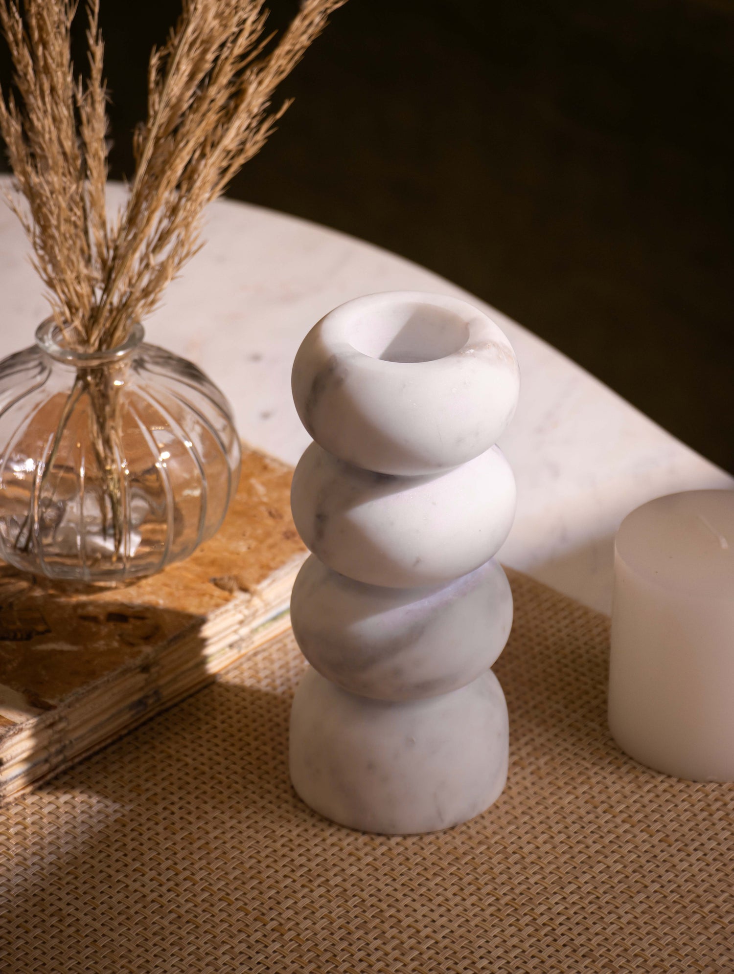 Lume Marble Candle Holder