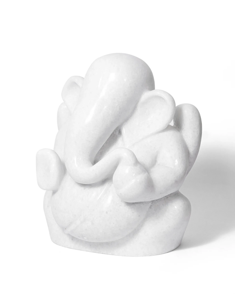 White marble  Lord Ganesha Idol