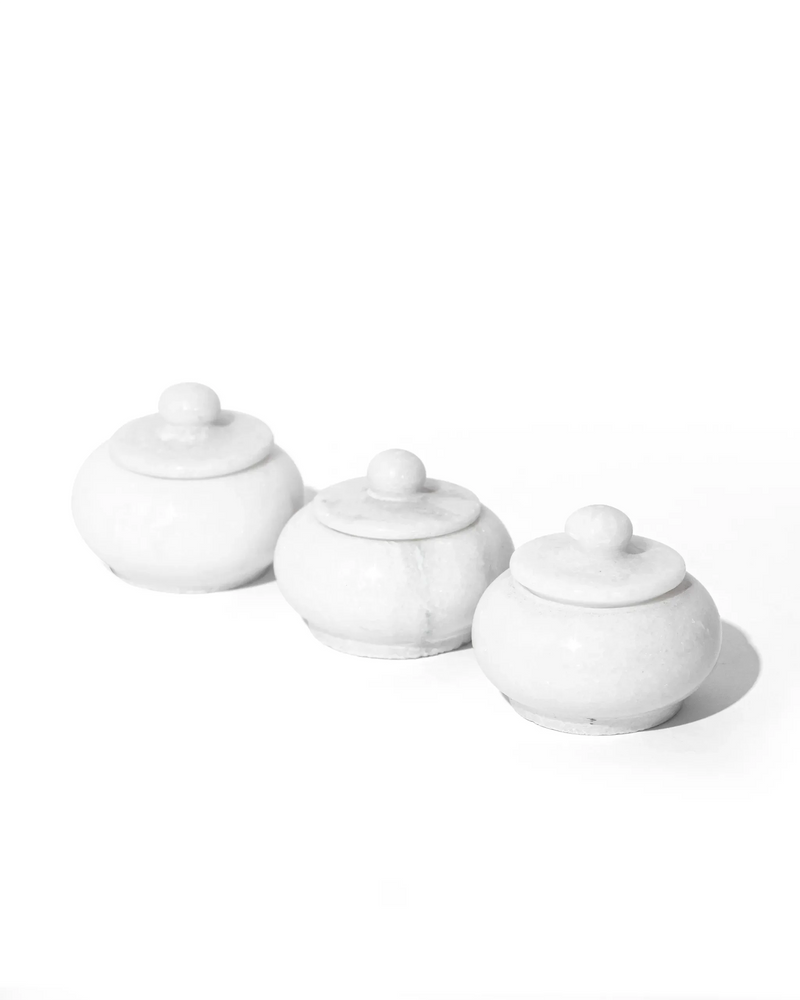 Marble Trio Spice Keeper decor