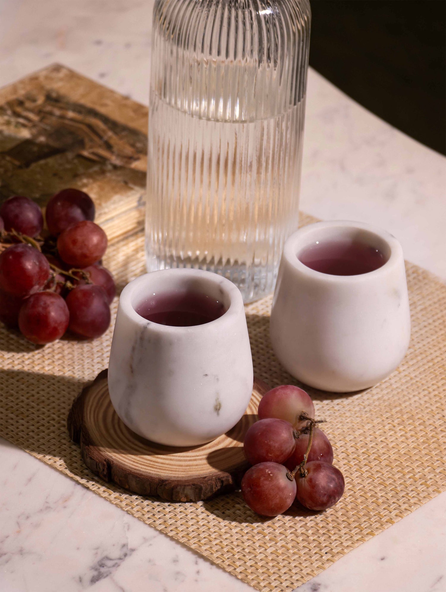 Taper Marble Glasses