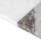  linear luxe platter – black & white marble