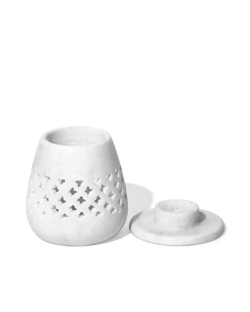 Luxe Jali Candle Stand by Atrikala Luxury Home Decor