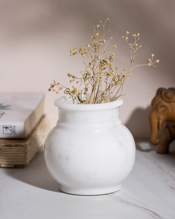 White Marble Kalash divine collection by Atrikala