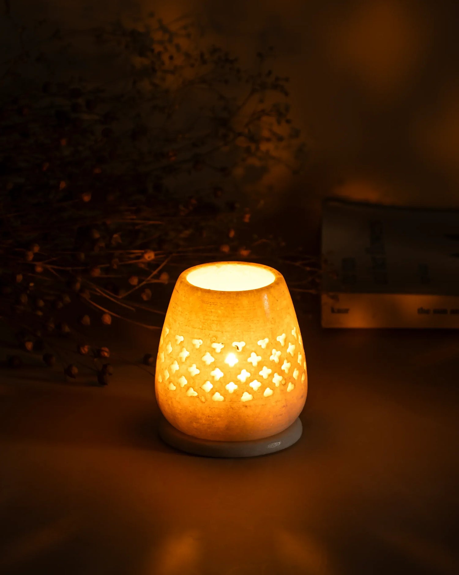Luxe Jali Candle Holder by Atrikala Luxury Home Decor