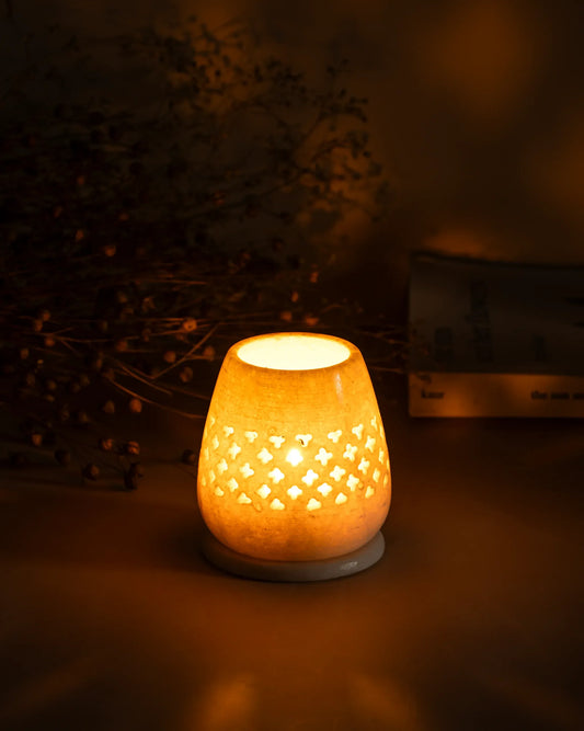Luxe Jali Candle Holder by Atrikala Luxury Home Decor
