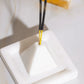 white marble zentriad incense holder