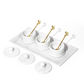 Carved Marble Serving Set